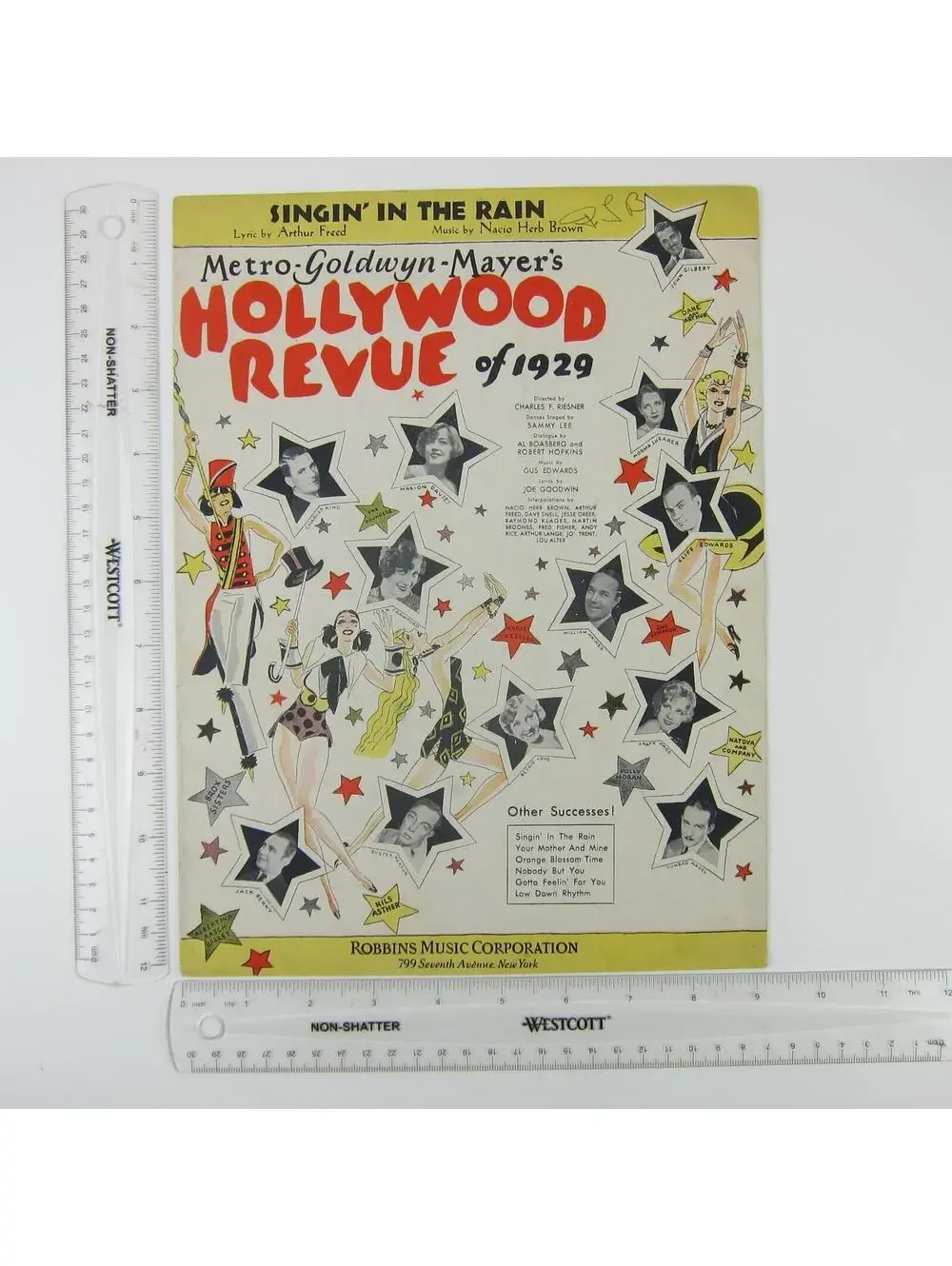 Sheet Music Singin In The Rain Hollywood Revue of 1929 Joan Crawford Vintage